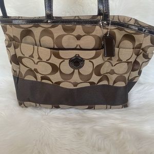 Coach Large Monogram Diaper Bag Tote